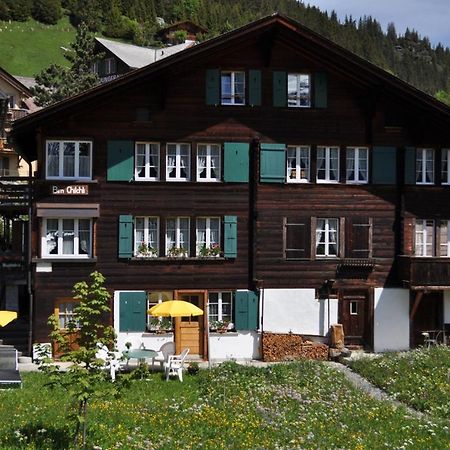 Studio Bim Chalet Bim Chilchli Mürren Buitenkant foto